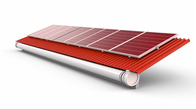 Solar water heating thermal collector system.